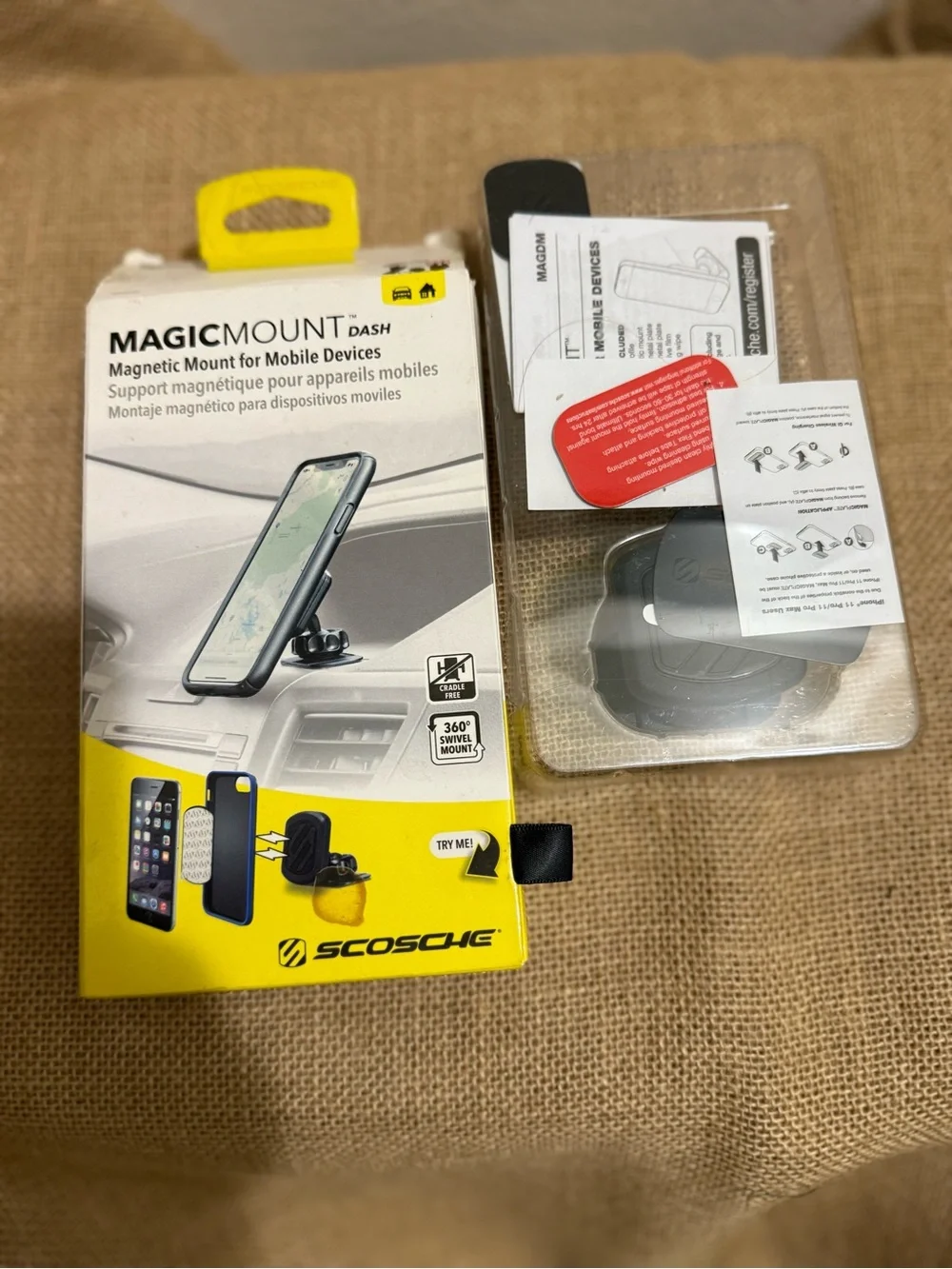 Scosche MagicMount Dash Magnetic Car Mount - Yellow